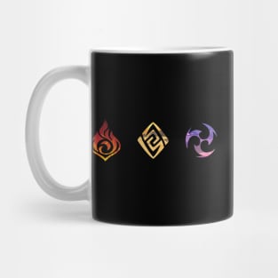 Genshin Impact Elemental Symbol Horizontal Mug